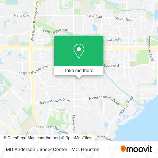 MD Anderson Cancer Center 1MC map