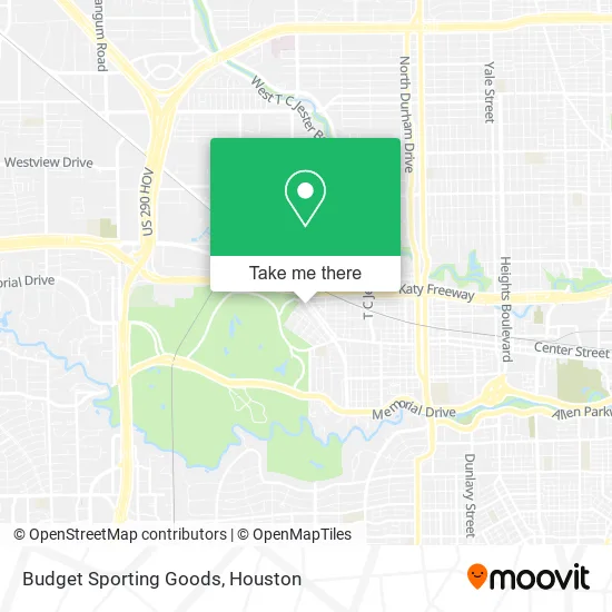 Budget Sporting Goods map