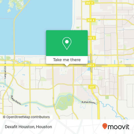 Mapa de Dexafit Houston