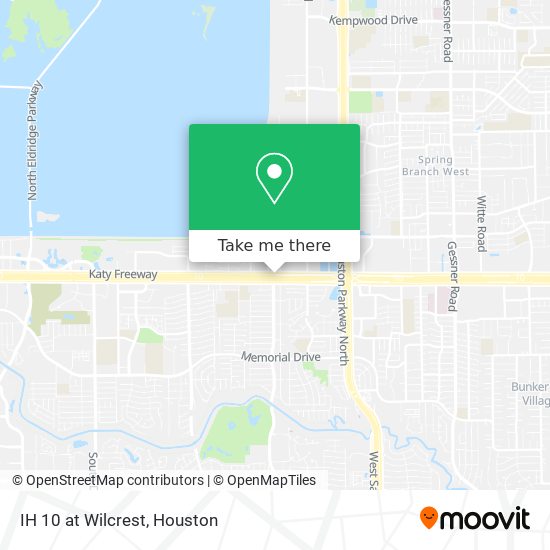 IH 10 at Wilcrest map