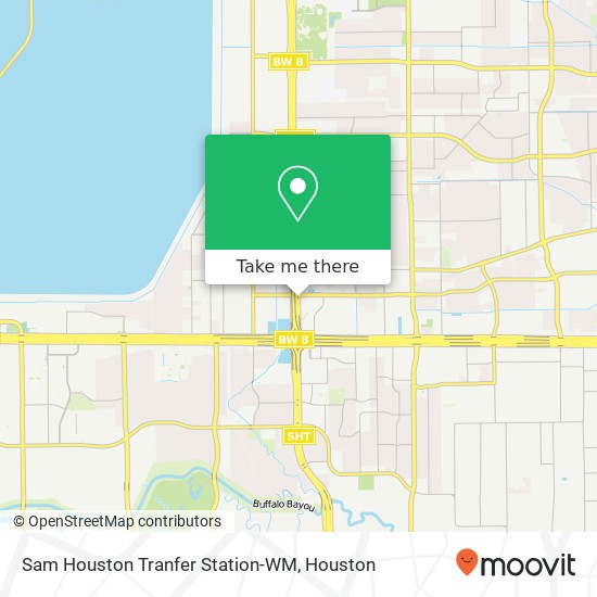 Mapa de Sam Houston Tranfer Station-WM