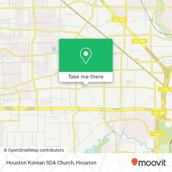 Houston Korean SDA Church map