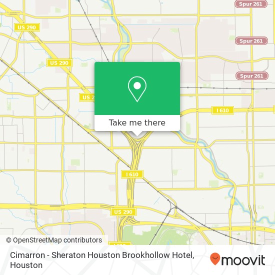 Cimarron - Sheraton Houston Brookhollow Hotel map