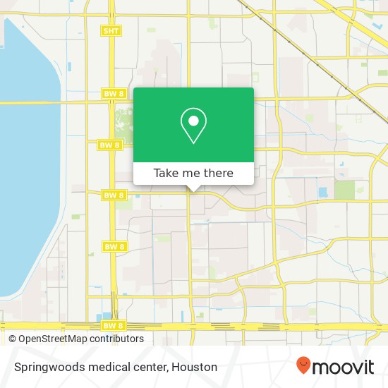 Mapa de Springwoods medical center