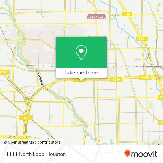 Mapa de 1111 North Loop