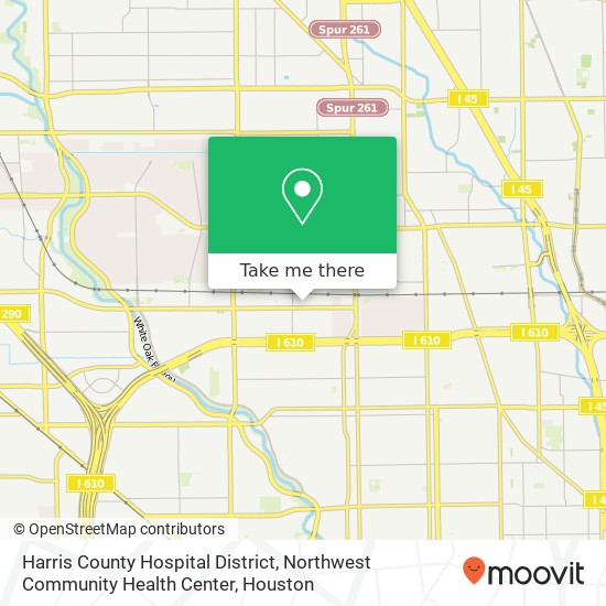 Mapa de Harris County Hospital District, Northwest Community Health Center
