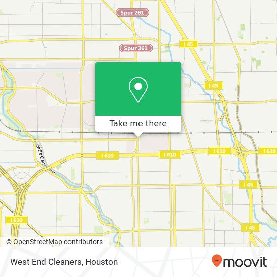 West End Cleaners map