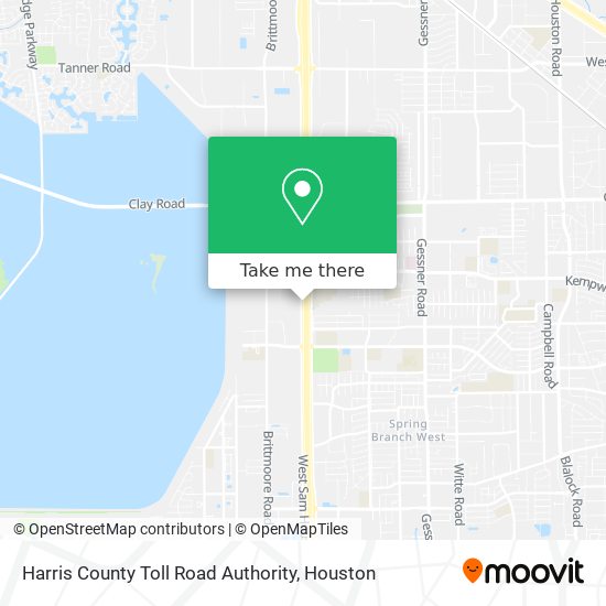 Harris County Toll Road Authority map