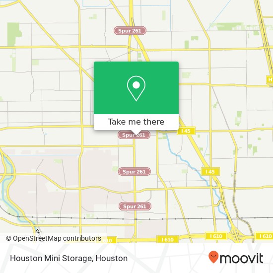 Houston Mini Storage map