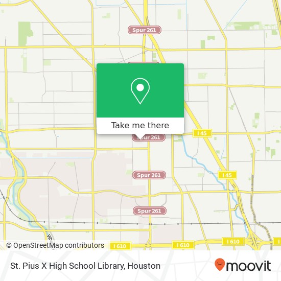 St. Pius X High School Library map