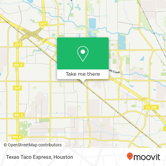 Mapa de Texas Taco Express