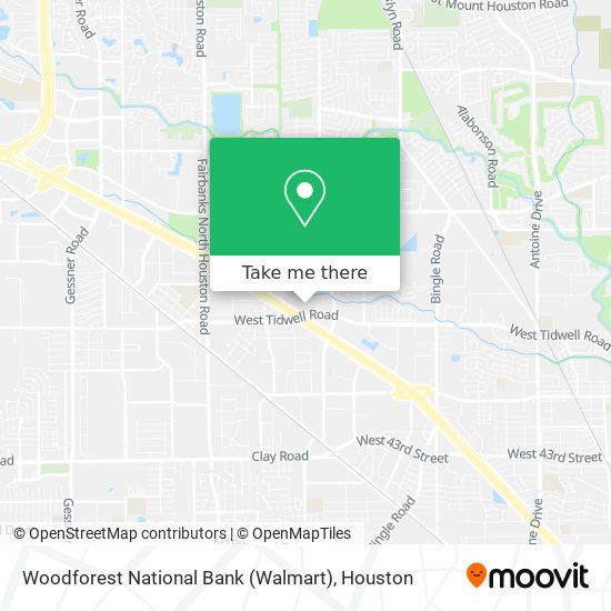 Woodforest National Bank (Walmart) map