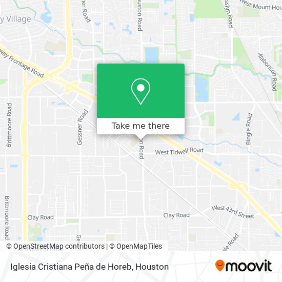 How to get to Iglesia Cristiana Peña de Horeb in Houston by Bus?