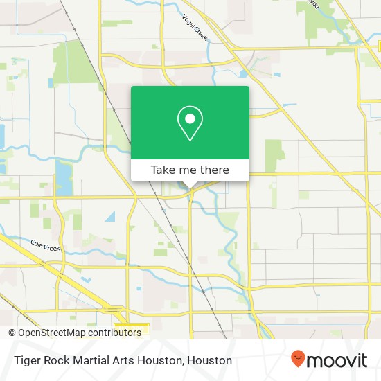 Mapa de Tiger Rock Martial Arts Houston