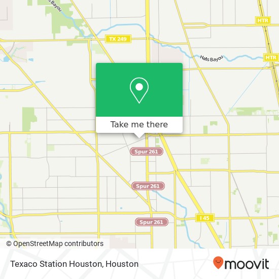 Texaco Station Houston map