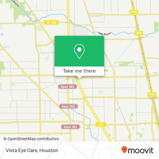 Vista Eye Care map