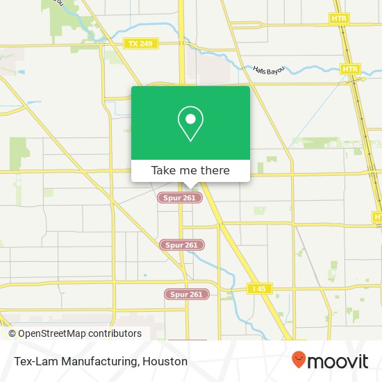 Tex-Lam Manufacturing map