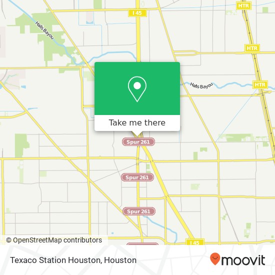 Mapa de Texaco Station Houston