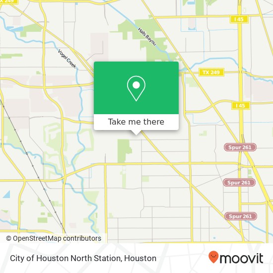 Mapa de City of Houston North Station