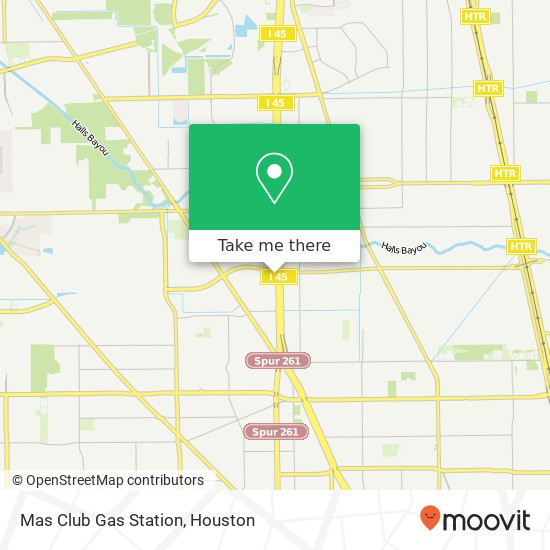 Mas Club Gas Station map