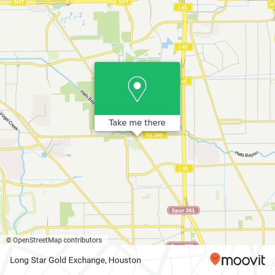 Mapa de Long Star Gold Exchange