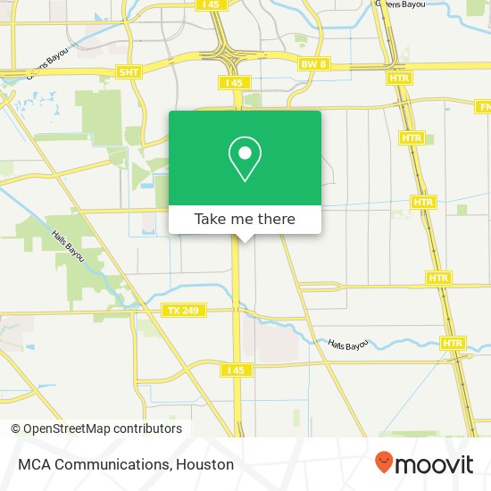 Mapa de MCA Communications
