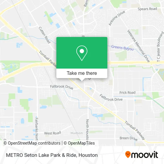 Mapa de METRO Seton Lake Park & Ride