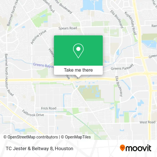 TC Jester & Beltway 8 map