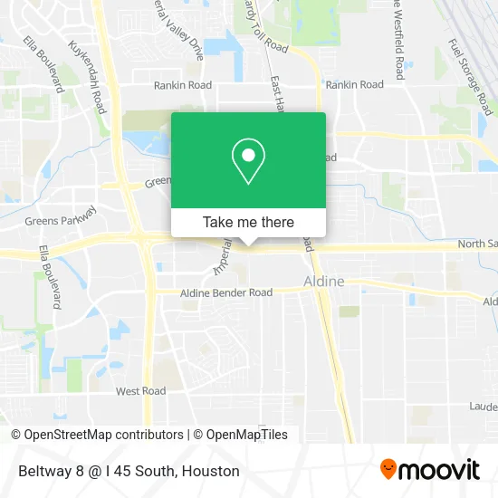 Beltway 8 @ I 45 South map