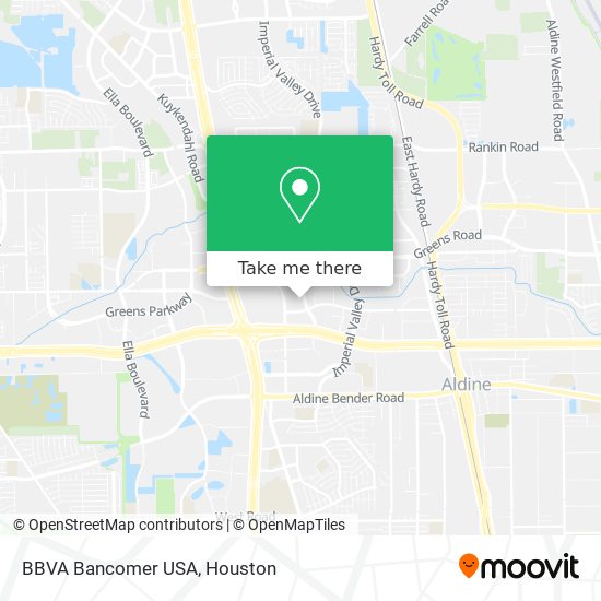 Mapa de BBVA Bancomer USA