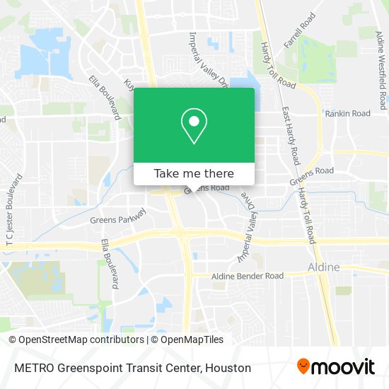 METRO Greenspoint Transit Center map