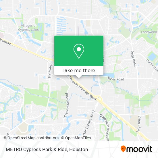 METRO Cypress Park & Ride map