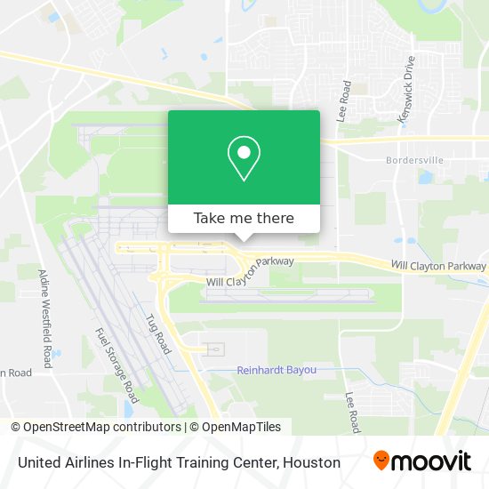 Mapa de United Airlines In-Flight Training Center