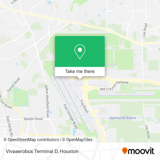 Vivaaerobus Terminal D map