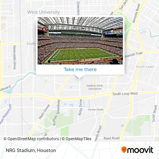 NRG Stadium map