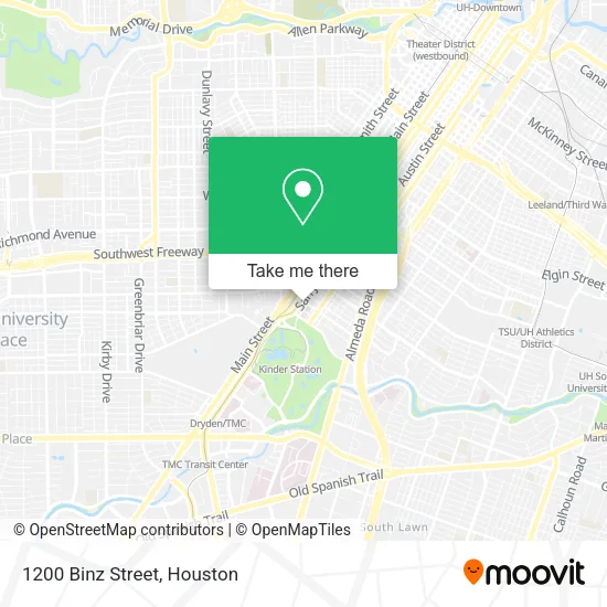 1200 Binz Street map