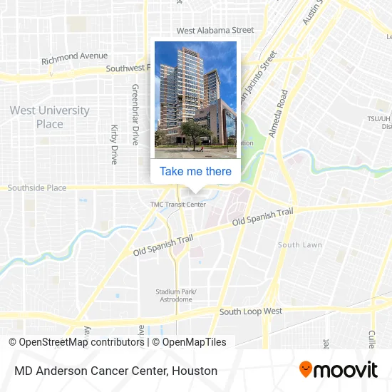 Mapa de MD Anderson Cancer Center