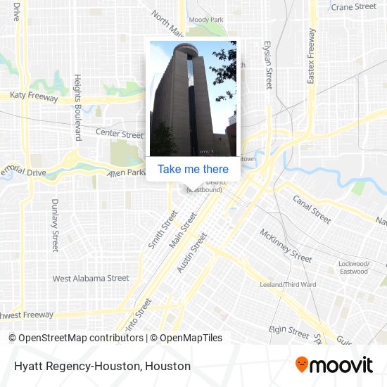Hyatt Regency-Houston map