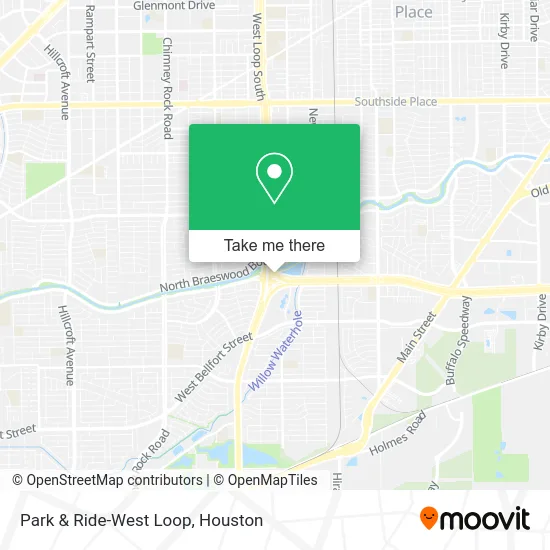 Park & Ride-West Loop map