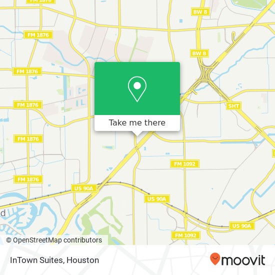 InTown Suites map