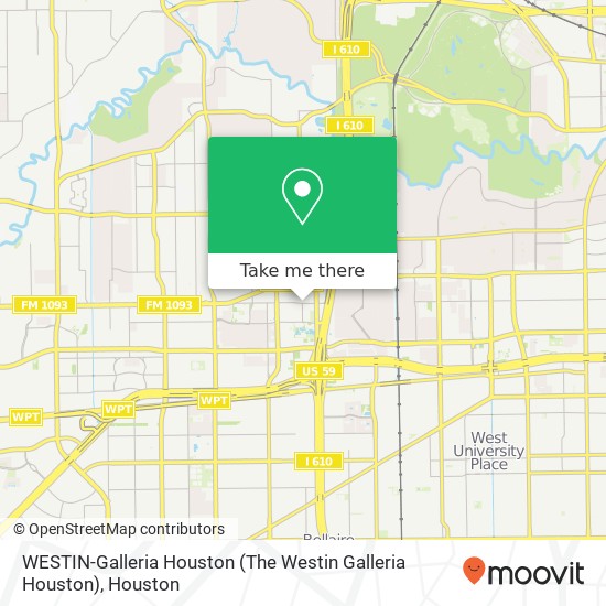 Mapa de WESTIN-Galleria Houston (The Westin Galleria Houston)