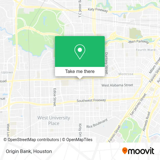 Origin Bank map
