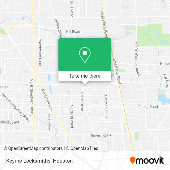 Keyme Locksmiths map