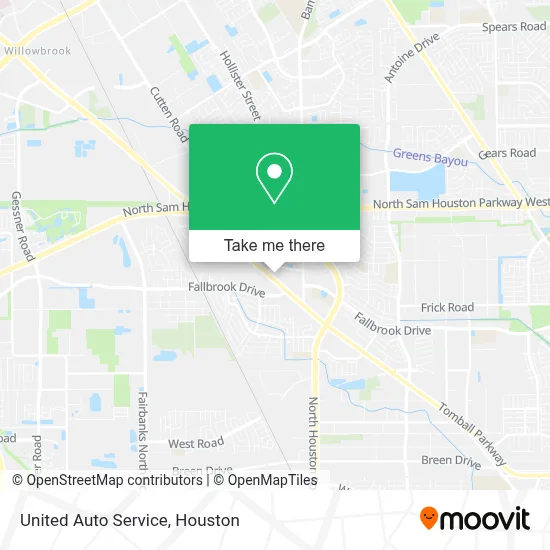 United Auto Service map