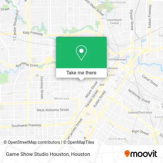 Game Show Studio Houston map