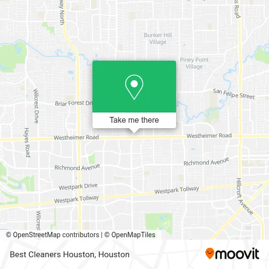 Best Cleaners Houston map