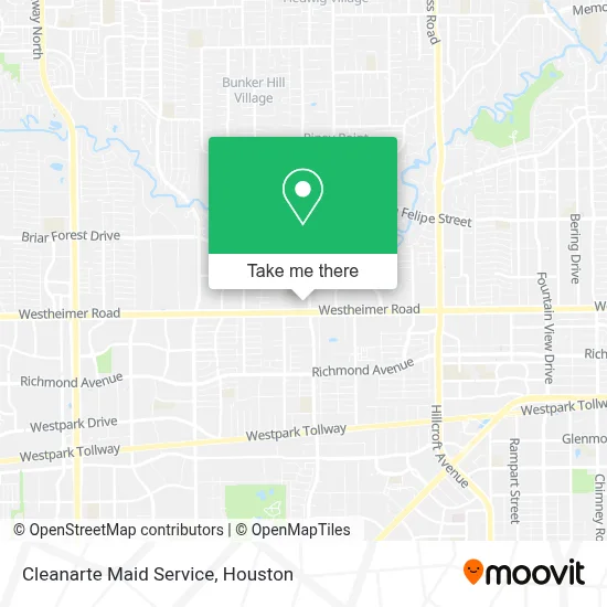Cleanarte Maid Service map