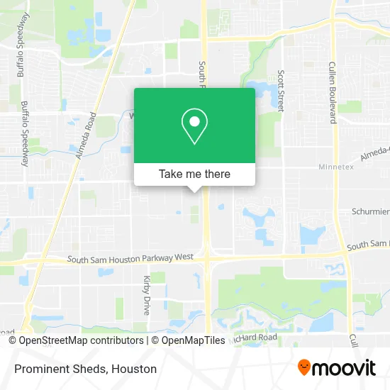 Prominent Sheds map