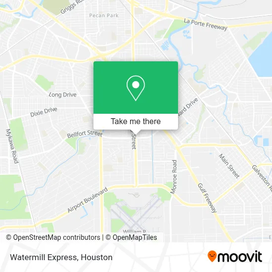 Watermill Express map