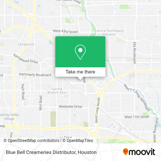 Blue Bell Creameries Distributor map